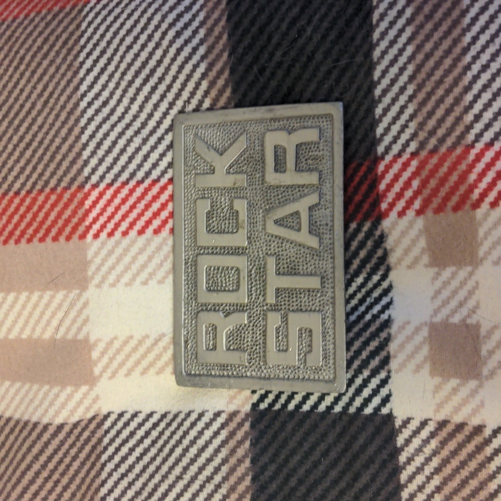Rock Star Metal Belt Buckle